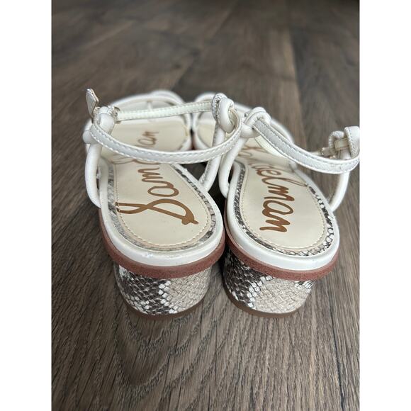 Sam Edelman Isle Leather Side-Buckle Ankle-Strap Sandals Size 8.5 - Picture 8 of 9